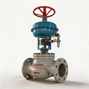 DN300 PN16 ZXM 16K Pneumatic Control Valves with Diaphragm Actuator 4 20ma Digital Smart Positioner Handwheel Operation WCB