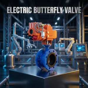 DN32 DN2000 Size Range Ductile Iron Body Heavy Duty Electric Actuator Tight Shutoff Industrial Wafer Butterfly Valve