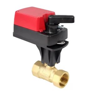 DN32 Electric Water Ball Valve Two Way with 6Nm Damper Actuator for Water Management