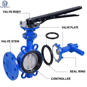 DN40 DN150 DN200 DN350 4 Inch 8in 14″ Lug Type Butterfly Valves BALL IRON butterfly Valve Met Dn80 24v Dn150