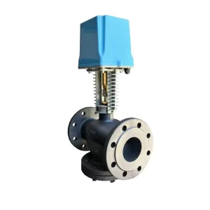 DN40-DN300 Motorized Regulating Control Valve Ductile Cast Iron Flange 4-20 mA 0-10 V Actuator