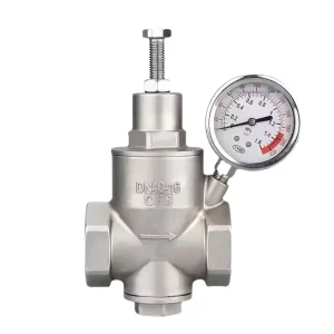 DN40 Water Pressure Reducing Valve with Shockproof Pressure Gauge