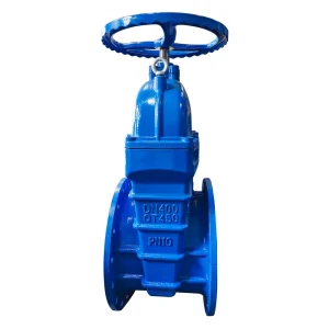 DN400 PN10 QT450 DI DIN3202 F4 NRS Resilient Seated Gate Valve with Handwheel
