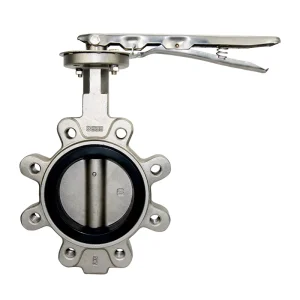 DN400 Stainless Steel Lug Type Butterfly Valve GGG50 Ductile Iron Body with NBR Seat for Industrial Water Control