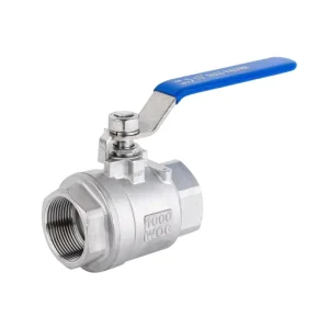 DN50 15 304 Stainless Steel Ball Valve Large Flow Manual Water Valve Female Thread Two Piece Design General Application OEM