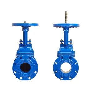 DN50-200 Soft Seal Open Rod Gate Valve Flange Connection Ductile Iron Gate Valves
