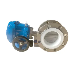 DN50-500 ISO DIN Stainless Steel Iron PTFE Electric Flange Butterfly Valve