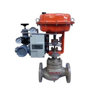 DN50 DN300 ZJHP Series Top Guide Single Seated Pneumatic Diaphragm Actuator Pneumatic Control Globe Valves
