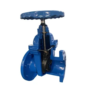 DN50 DN600 Ductile Iron Body Non Rising Stem Resilient Seated Manual Flange PN16 Gate Valves for Normal High Temperature Water