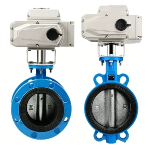 DN50 DN65 DN100 Motorized Butterfly Valve 4-20mA Electric Control Flange