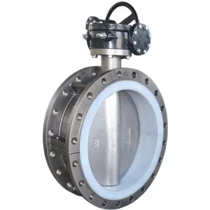 DN50 Double Flange Butterfly Valve 2-inch Manual Ductile Iron Body Nickel-plated Disc Stainless Steel 304 Water PN10 Shaft