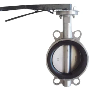 DN50 Stainless Steel Wafer Type Center aligned Butterfly Valve Seat SS304 Valve Stem Worm Gear Operation Manual Water Normal