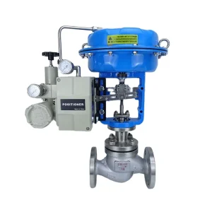 DN50 WCB SS304 Pneumatic Diaphragm Control Flange Globe Valve with Positioner