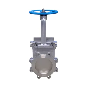 DN500 Knife Gate Valve Flange Connection Wedge Gate Valve Pneumatic Slurry Knife Edge Gate Valve