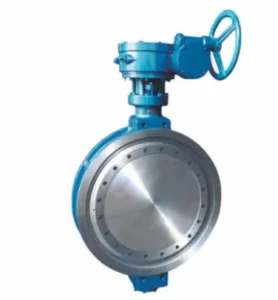 DN50D373H-16C Triple Eccentric Hard Seal Carbon Cast Steel Manual Wafer Type Butterfly Valve Medium Temperature Bronze Bushing