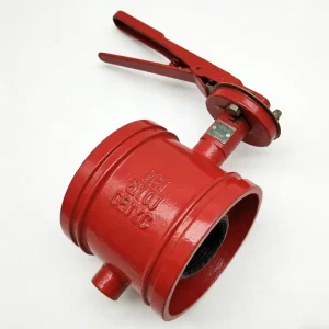 DN65 to DN150 Manual Hydraulic Slot Type Lever Butterfly Valve Suitable for Water Gas Oil Angle shaped Structure Universal Type