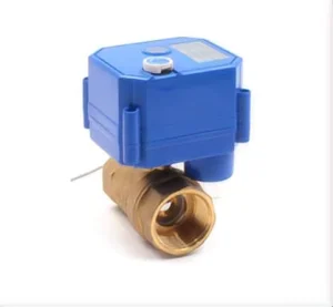 DN8 3/8 Inch Control Valve 2-Way Brass Ball Valve with Manual Electric Actuator Water Oil General Application OEM Angle