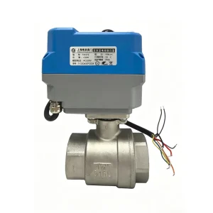DN8-DN50 4-20mA Modulating Motorized Ball Valve, 316L Stainless Steel, Female Thread, Water Control Valve