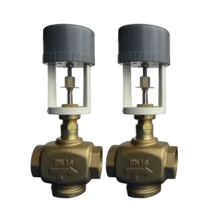 DN80 24V Electric Linear Actuator 2 Way Control Water Valve with Shutoff Structure Zone Valve