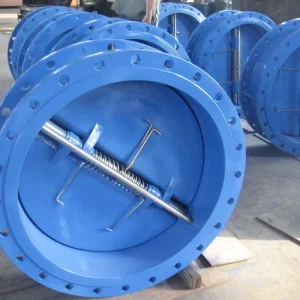 DN800 Dual Plate Check Valve with Flange for Water PN16 Pressure Cast Iron Body