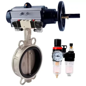 DNOVA Butterfly Valve Stainless Steel AISI 316l Compact Flanged Manual WBV3232V 2W Fb H body stainles