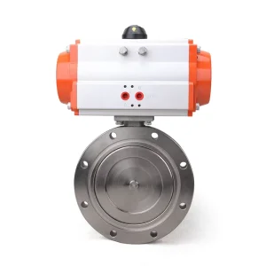 DQ Wafer Type with Zero Leakage Explosion Proof Pneumatic Shutoff Vacuum Valve GIQ Type Pneumatic vacuum butterfly valve