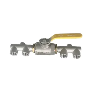 DQS15C4W DN15 ODM Cryogenic 5 Ways Ball Valves Diverter Valves for Bulk Tank Storage