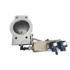 DQSW2 100 JR Electric Hard Seal Pneumatic Double position Cast Iron Butt flanged Gas Normal Temperature Three Eccentric DN100