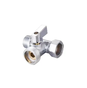 DT0146 Manual Sanitary T-Type Brass 3-Way Ball Valve Internal Thread Polished Finish 1/2 Inch-4 Inch Water Gas Control OEM