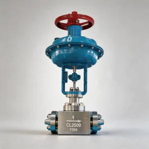 Diaphragm Operated Pneumatic Digital Control Valve with Manual Gear and Positioner for Steam and Water Flow Pressure Regulating