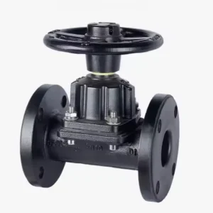 Diaphragm Valve PN10 PN16 Flange Ductile Iron Rubber Soft Seal Type Anti Corrosion Manual Diaphragm Shutoff Valve