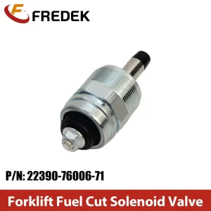 Diesel Forklift Engine Parts 12V Fuel Cut Solenoid Valve 22390-76006-71 for Toyota 1DZ 2Z 3Z 13Z
