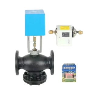 Differential Pressure Bypass Valve Set for Central Air Conditioning, Electric Control Valve, Balancing Valve, 4-in-1