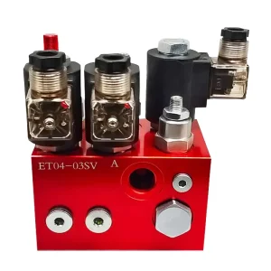 Direct Factory Sale Two Speed Control Manifold Block ET04 03SV Hydraulic Lift Valve Group 300bar 20 Gpm for Elevator