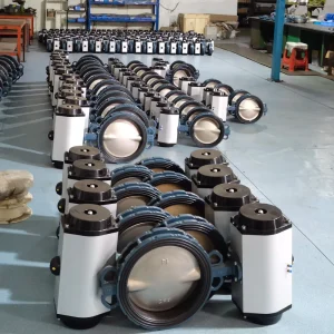 Direct Sale D71X-yrf 4-10 Inch Pneumatic Actuator Wafer Butterfly Valve Ductile Iron Cast Stainless Steel ANSI Water Oil