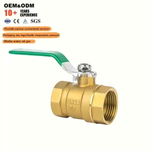 Direct Sale Manual Water Brass Ball Valve with Internal Thread Medium Temperature Two Piece OEM