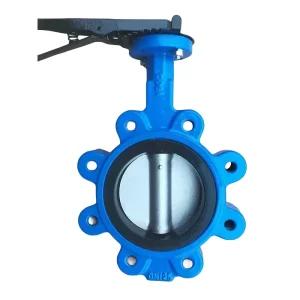 Dn150 Lug Type Butterfly Control Valve with Pneumatic Actuator 6 Inch