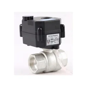 Dn25 1 Inch 2 Way 12v Stainless Steel Water Flow Control On off Type Electric Motorized Actuator Ball Valve