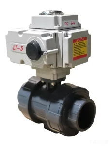 Dn50 2 Inch 12V 24V On off Type Motorized Actuator UPVC Control 2 Way Electric Ball Valve 220V Water OEM