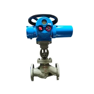 Dn80 Motorized Actuated Electric Fuel Globe Valves Industrial Globe Valve Automation