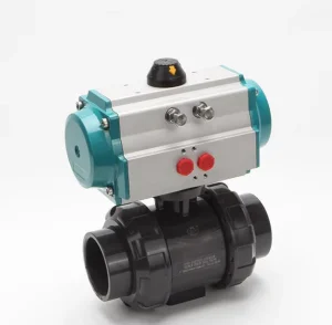 Double-Acting Pneumatic Actuator 2-Way Plastic Ball Valve