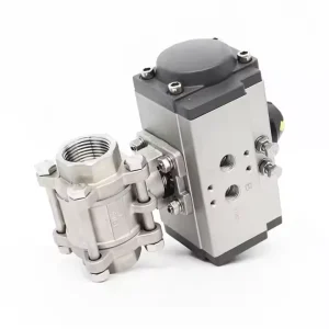 Double-Acting Pneumatic Actuator 3PC SS304/SS316 Ball Valve