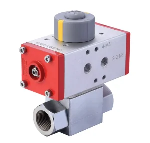 Double Acting Pneumatic Ball Valve Actuator Spring Return Rotary Piston Air Operated