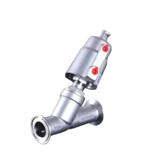 Double Acting Stainless Steel Air Water Steam Pneumatic Angle Seat Valve
