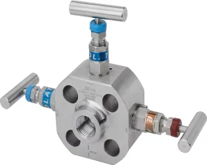 Double Block Bleed High-pressure Needle Valve NPT Thread Hydraulic 2-Way Stainless Steel 454