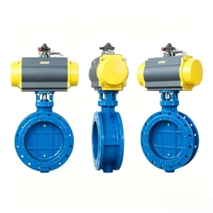 Double Eccentric Butterfly Valve Electric Manual Pneumatic Ductile Iron Soft Seal Telescopic Type OEM Available Water 3 Years
