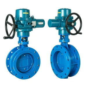 Double Eccentric Butterfly Valve Electric Manual Pneumatic Ductile Iron Soft Seal Telescopic Type OEM Available Water