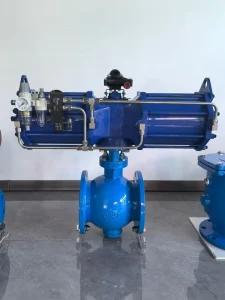 Double Eccentric Half Ball Valve Turbine Gear Hydraulic Operated Flanged Bronze 4 Inch Shut-off Valve for Sewage Sludge Pipeline