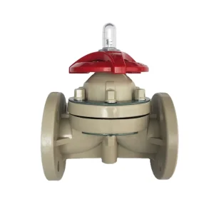 Double Flange Plastic Diaphragm Valve in UPVC CPVC PPH PVDF FRPP