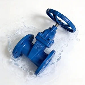 Double Flanged GGG50 Gate Valve JIS 10K Stainless Steel SS304 Shaft NBR Soft Sealing Municipal Liquid Transmission
